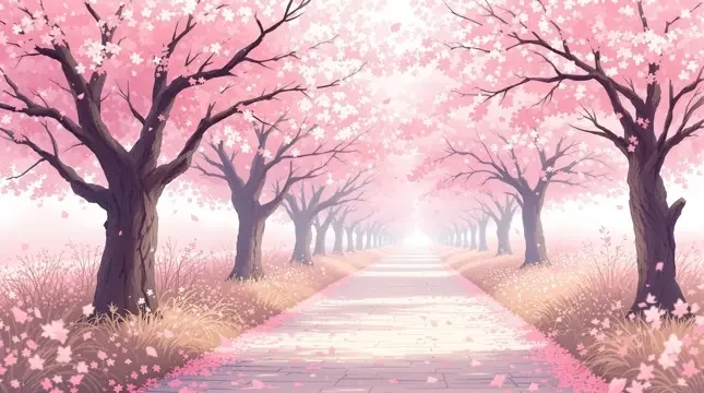 春日樱花小径漫步