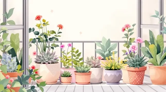 阳台迷你花园养成